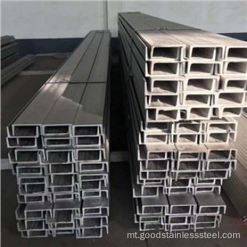 Bar strutturali tal-istainless steel channel